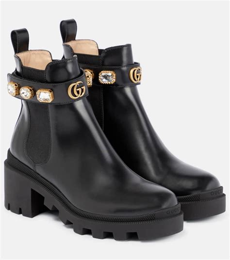 black snake gucci boots|Gucci ankle boots suede.